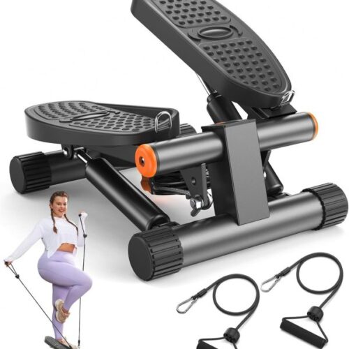 Mini Stepper with Resistance Bands – Digital Monitor