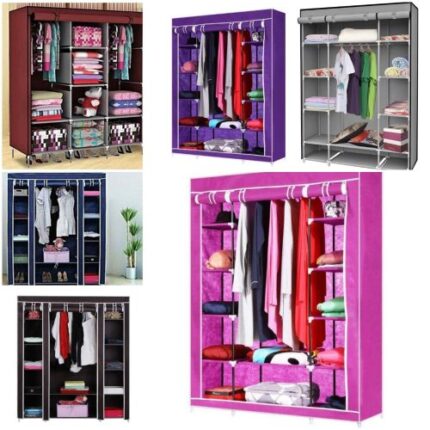 3 Column Metallic Wardrobe