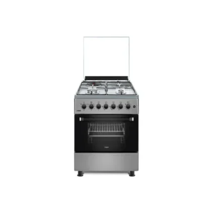 Mika 3 Gas+ 1 Electric MST58U31E3SLEM Cooker, Silver, 58cm”58cm