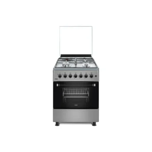 Mika 3 Gas+ 1 Electric MST58U31E3SLEM Cooker, Silver, 58cm”58cm