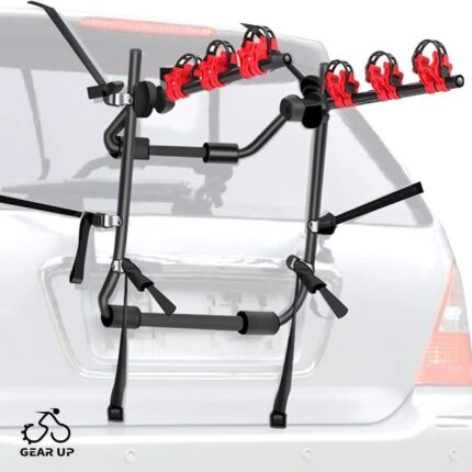 Trunk Mount Bike Rack for SUV/Car – Heavy-Duty 3-Bike Carrier