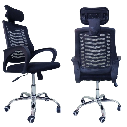 Secretarial Mesh Office Chair with Headrest