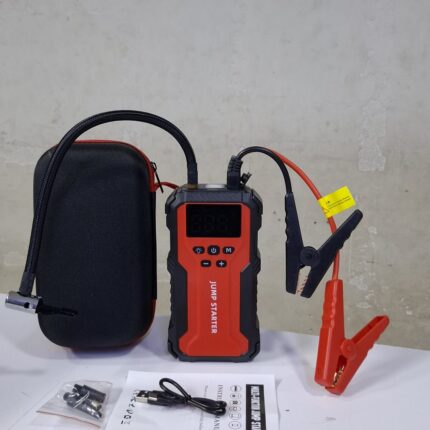3-in-1 Car Jump Starter with Air Compressor & Power Bank – 99800mAh